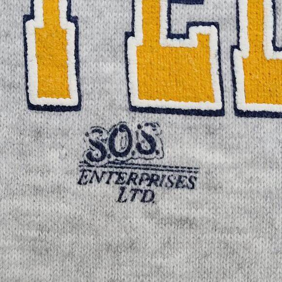 Vintage GT Yellow-Jackets Raglan Sweatshirt Large 22x22 Boxy - Picture 5 of 12